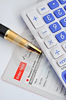 Calculation and put an order