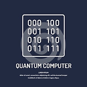 Calculation quantum computer. Analysis and data transfer.