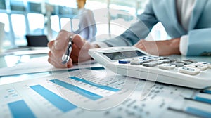 The calculator and analysis. AI generated