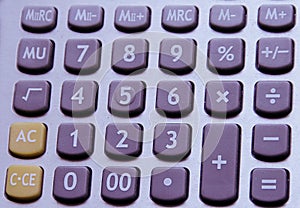 Calculator buttons