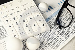 Calculator Charts Rounding Conceptual Balls Numbers