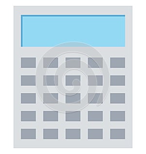 Calculator Color Isolated Vector Icon that can be easily modified or edit Calculator Color Isolated Vector Icon that can be easil photo