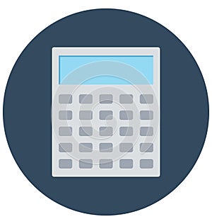 Calculator Color Isolated Vector Icon that can be easily modified or edit Calculator Color Isolated Vector Icon that can be easil photo