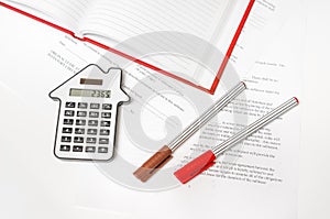Calculator and contract - insurance, rent and buying car