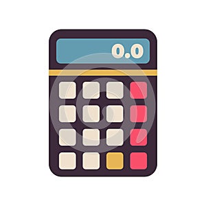 Calculator design vector objects illustration science elements and laboratory objects