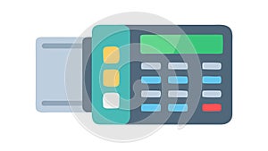 Calculator Device Icon, Math and Computation, vector design Generative AI