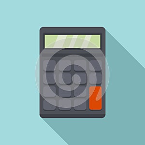 Calculator estimator icon, flat style