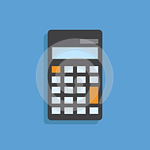 Calculator flat deign vector photo