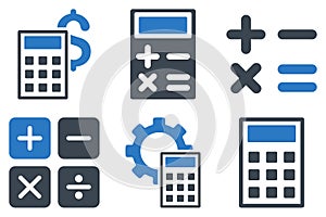 Calculator Flat Vector Icons