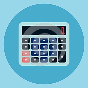 Calculator Icon Accounting Device Web Button