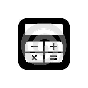 Calculator icon flat vector template design trendy