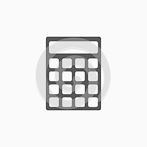 Calculator icon, math, calculate, finance, account