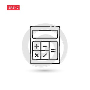 Calculator icon vector design isoalated 2