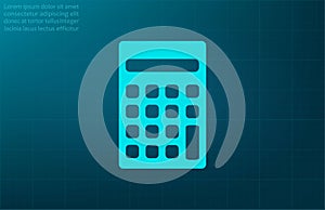 Vector illustration, blue background