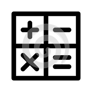 calculator icon vector suitable for user interface isolated
