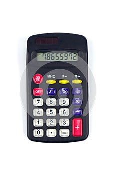 Calculator isolated