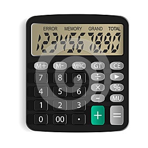 Calculator. Isolated object. White background. Vector.