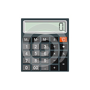 Calculator isolated on white background