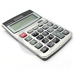 Calculator isolated on white background photo