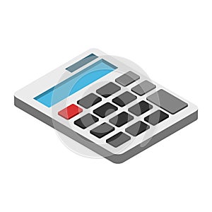 Calculator isometric 3d icon