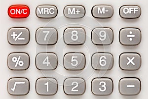 Calculator keypad.