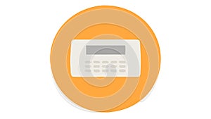 Calculator Keypad Icon for Finance and Mathematics, vector design Generative AI