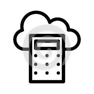 Calculator  line Vector icon which can easily modify or edit