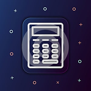 Calculator nolan button icon. Simple thin line, outline vector of web icons for ui and ux, website or mobile application