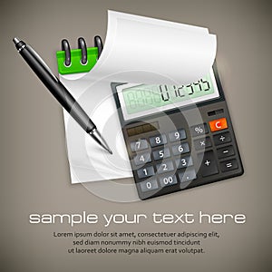 Calculator & notepad