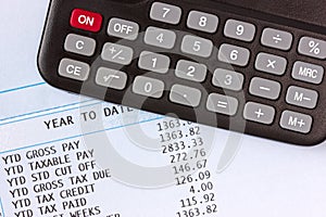 Calculator and payroll