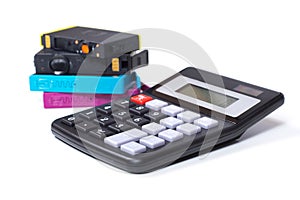 Calculator and printer ink cartridges