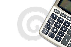 Calculator with tax plus and minus buttons