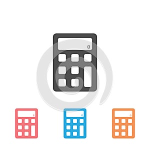 Calculator vector icon set. Vector web
