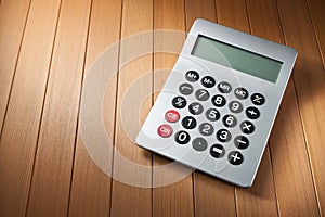 Calculator Wood Background