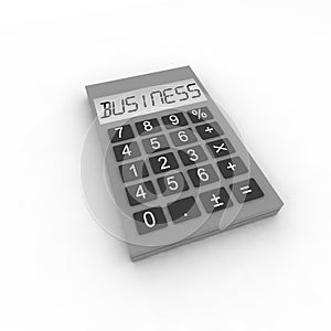 Calculator with word business