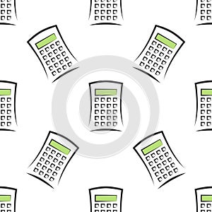 Calculators seamless pattern