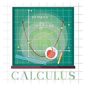 Calculus concept. Vector illustration decorative design photo
