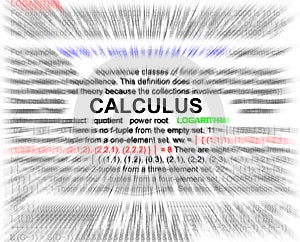 Calculus newtons equation concept photo