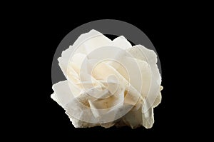 Calcyte Mineral Isolated on Black