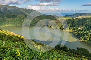 Caldeira Funda on the island of Flores in the Azores, Portugal