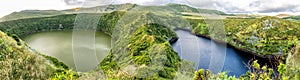 Caldeira Negra and Caldeira Comprida on the island of Flores in the Azores, Portugal