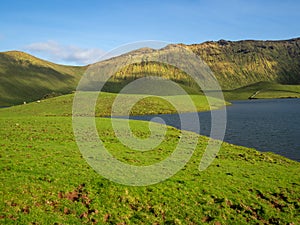 Caldeirao do Corvo landscape, Azores photo