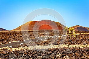 Caldera Colorada, Island Lanzarote, Canary Islands, Spain, Europe