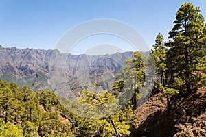 The Caldera de Taburiente at La Palma