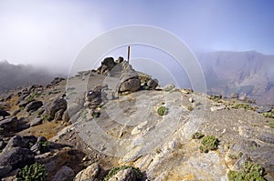 Caldera de Taburiente sea of clouds in La Palma Canary Islands photo