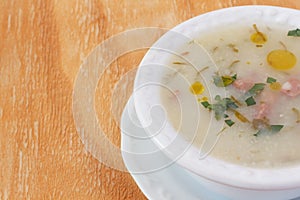 Caldo verde - portuguese, brazilian soup