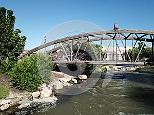 Caldwell, Idaho, Bridge, River, Downtown