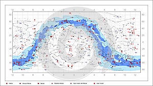 Caldwell Sky Chart - astronomy objects