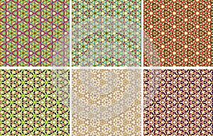 Caleidoscope backgrounds set