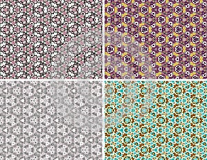 Caleidoscope backgrounds set